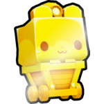 Shiny Golden Minecart Hamster