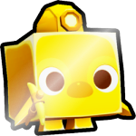 Shiny Golden Mining Penguin