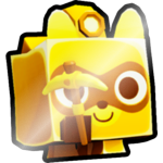 Shiny Golden Mining Raccoon