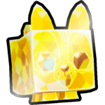 Shiny Golden Mosaic Corgi