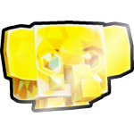Shiny Golden Mosaic Elephant