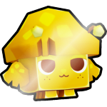 Shiny Golden Mushroom Pixie