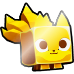 Shiny Golden Mystical Fox