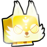 Shiny Golden Nightfall Wolf