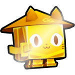 Shiny Golden Ninja Cat