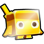 Shiny Golden Ninja Maskot