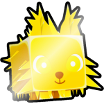 Shiny Golden North Pole Wolf