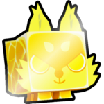 Shiny Golden Nuclear Wolf