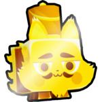 Shiny Golden Nutcracker Cat