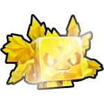 Shiny Golden Obsidian Dragon