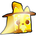 Shiny Golden Old Wizard Corgi