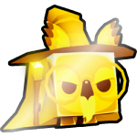 Shiny Golden Old Wizard Owl