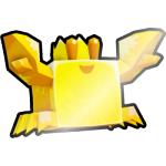 Shiny Golden Painted King Crab