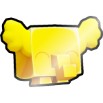 Shiny Golden Pastel Elephant