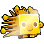 Shiny Golden Pinecone Porcupine