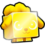 Shiny Golden Pink Poodle