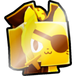 Shiny Golden Pirate Cat