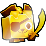 Shiny Golden Pirate Dog