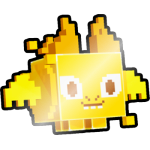 Shiny Golden Pixel Dragon