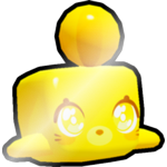 Shiny Golden Playful Seal