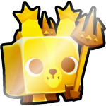 Shiny Golden Poseidon Corgi