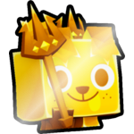 Shiny Golden Poseidon Dog