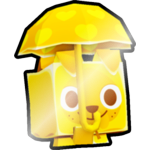 Shiny Golden Raining Love Dog