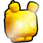 Shiny Golden Red Balloon Panda