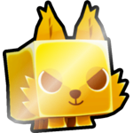 Shiny Golden Red Wolf