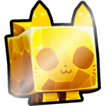 Shiny Golden Rock Cat
