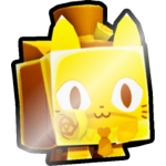 Shiny Golden Rose Cat