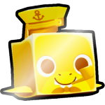 Shiny Golden Sailor Shark