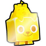 Shiny Golden Sandcastle Dog