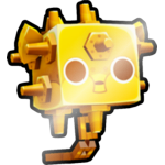 Shiny Golden Seamine Pufferfish