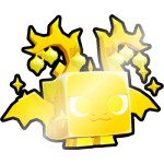 Shiny Golden Silver Dragon