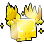 Shiny Golden Silver Moose