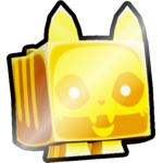 Shiny Golden Skeleton Cat