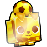 Shiny Golden Soccer Terrier