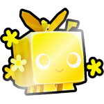 Shiny Golden Spring Bee