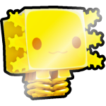 Shiny Golden Springy Axolotl