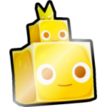 Shiny Golden Stacked King Slime