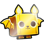 Shiny Golden Steampunk Bat