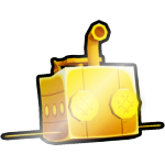 Shiny Golden Steampunk Fish
