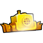 Shiny Golden Steampunk Octopus