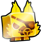 Shiny Golden Steampunk Wolf