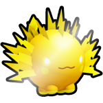 Shiny Golden Storm Axolotl Ball
