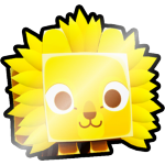 Shiny Golden Sunflower Lion