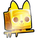 Shiny Golden Surfboard Corgi