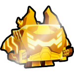Shiny Golden Tech Samurai Dragon