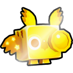 Shiny Golden Telescope Owl